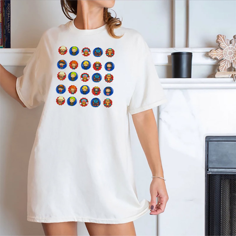 One Piece Chibi Party T-shirt One Piece Chibi Party T-shirt