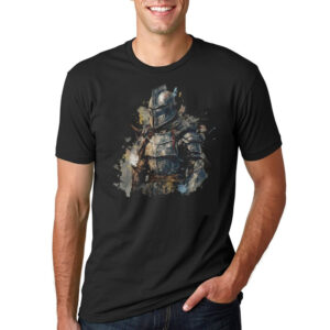 A Fantasy Medieval Knight in Armour Shirt 1