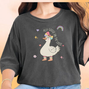 Ally Goose on the Loose Pride LGBTQ Comfort Colors Tee 3