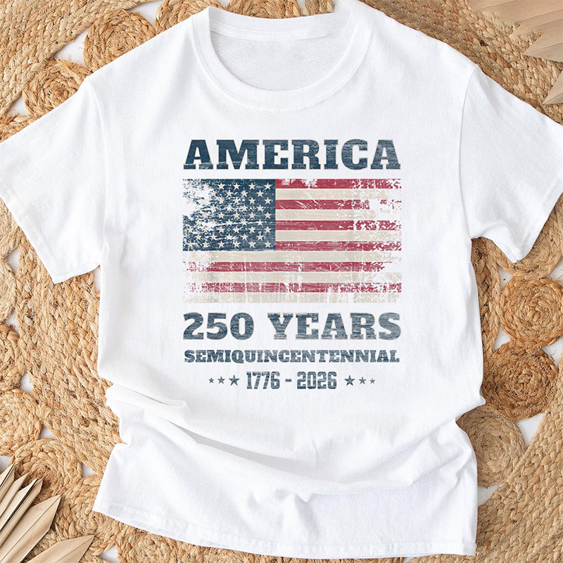 America 250 Years Flag Usa T-shirt America 250 Years Flag Usa T-shirt