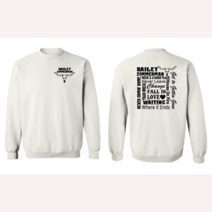 Bailey Zimmerman Concert 2 sided Shirt 2