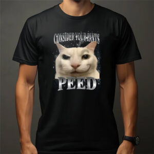 Consider Your Pant Peed Smiley Cat Meme T-shirt