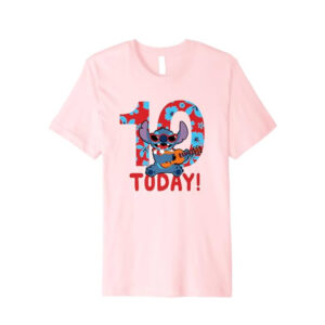 Custom Disney Lilo & Stitch Tropical Birthday Today T shirt 2