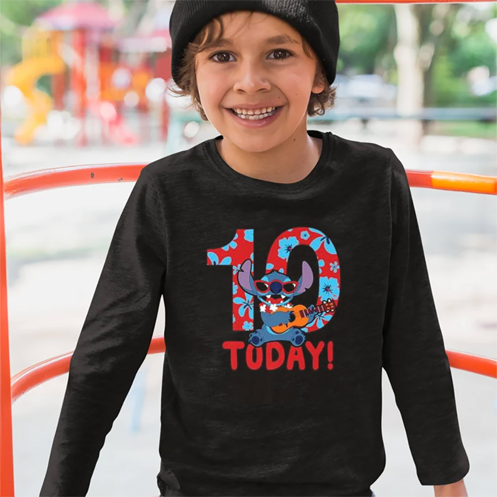 Custom Disney Lilo And Stitch Tropical Birthday Today T-shirt Custom Disney Lilo And Stitch Tropical Birthday Today T-shirt