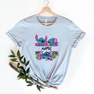 Custom Name Stitch Disney Cartoon Comfort Colors T shirt 3