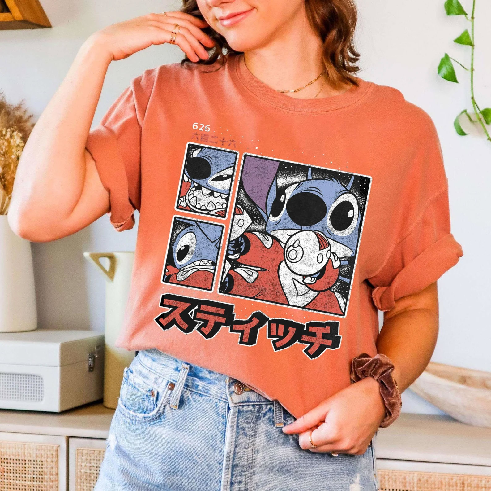 Disney Lilo And Stitch 626 Retro Comfort Colors T-shirt Disney Lilo And Stitch 626 Retro Comfort Colors T-shirt