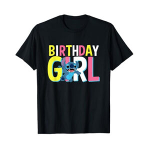 Disney Lilo And Stitch Birthday Girl Cute Stitch T shirt 1
