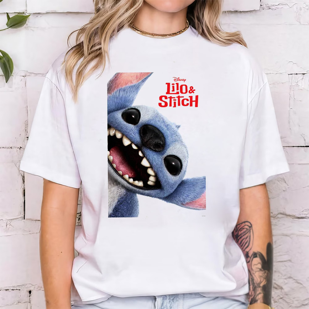 Disney Lilo And Stitch Smiley Stitch Graphic T-shirt Disney Lilo And Stitch Smiley Stitch Graphic T-shirt
