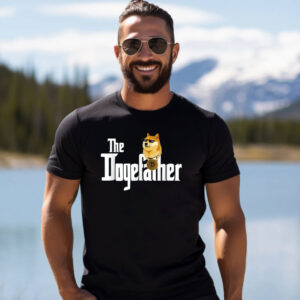 Dogecoin The Dogefather Funny Cryptocurrency T shirt 3