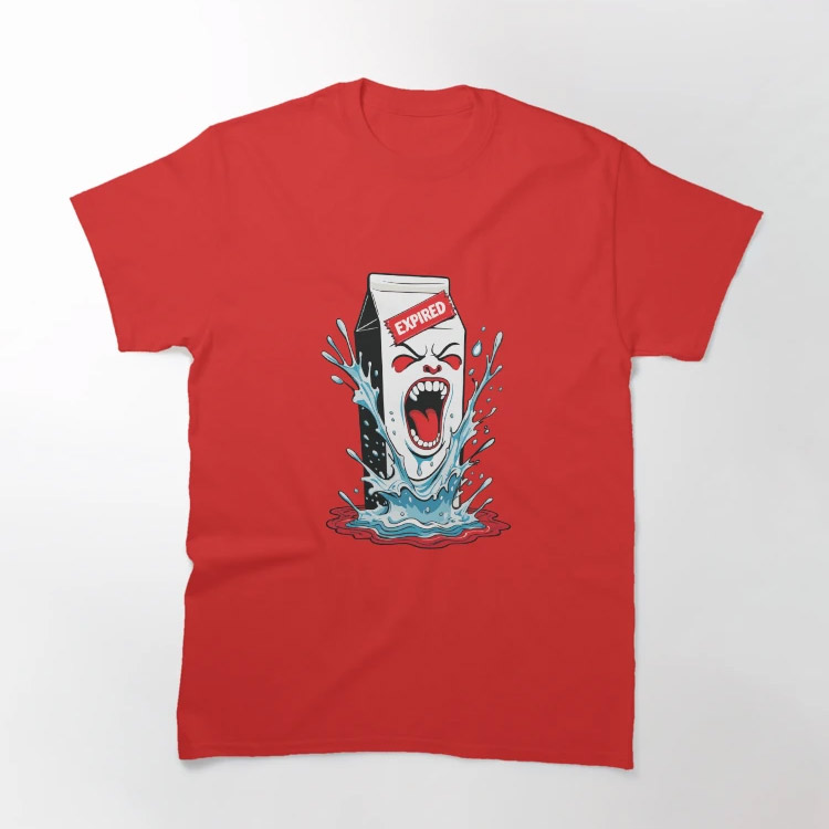 Expired Milk Angry Funny Meme T-shirt Expired Milk Angry Funny Meme T-shirt