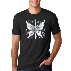 Faded Castlecore Medieval Knight T shirt 2
