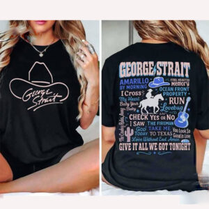 George Strait Country Music 2-sided Shirt George Strait Country Music 2-sided Shirt