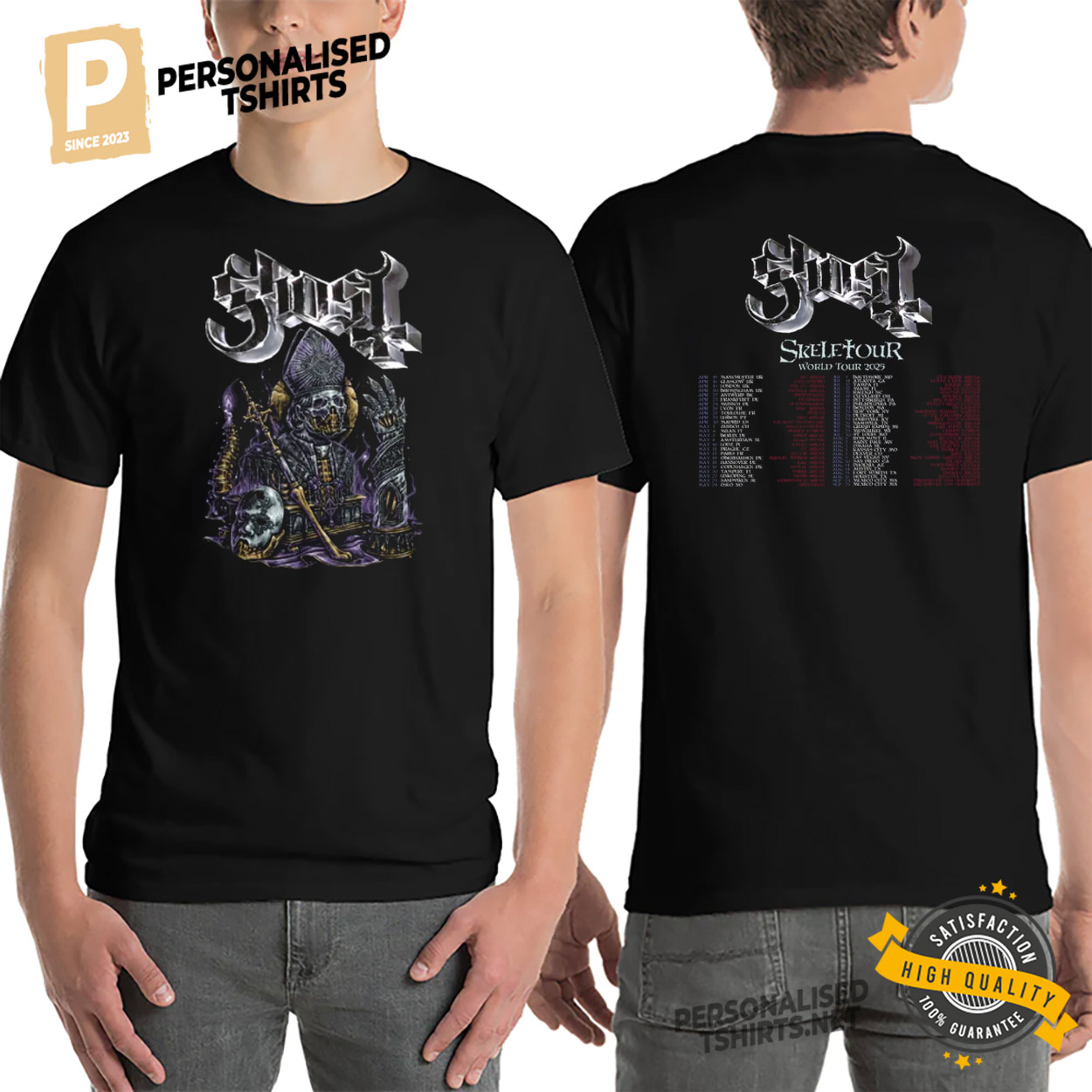 Ghost Skeletour World Tour 2-sided Shirt Ghost Skeletour World Tour 2-sided Shirt