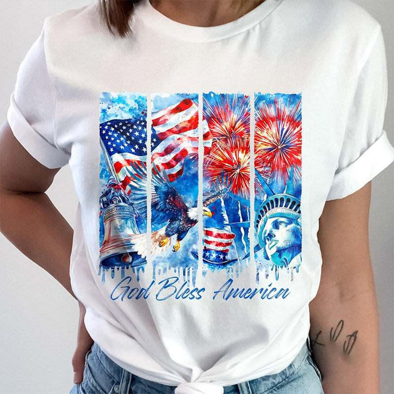 God Bless America Happy 4th Of July Shirt God Bless America Happy 4th Of July Shirt
