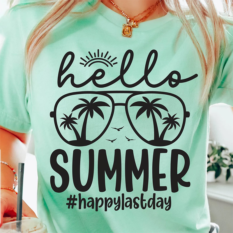 Hello Summer Last Day Of School Comfort Colors Tee Hello Summer Last Day Of School Comfort Colors Tee