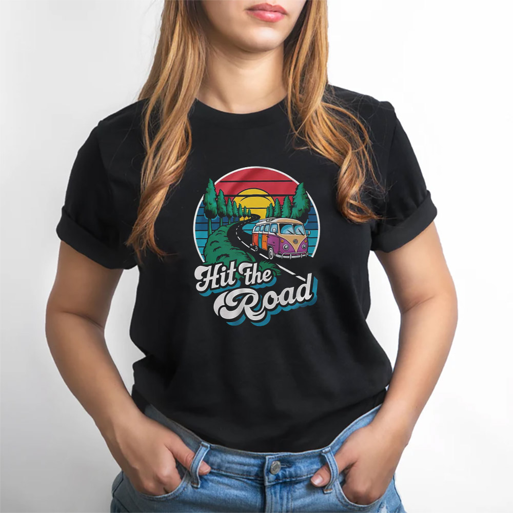 Hit The Road Vintage Summer Getaway T-shirt Hit The Road Vintage Summer Getaway T-shirt