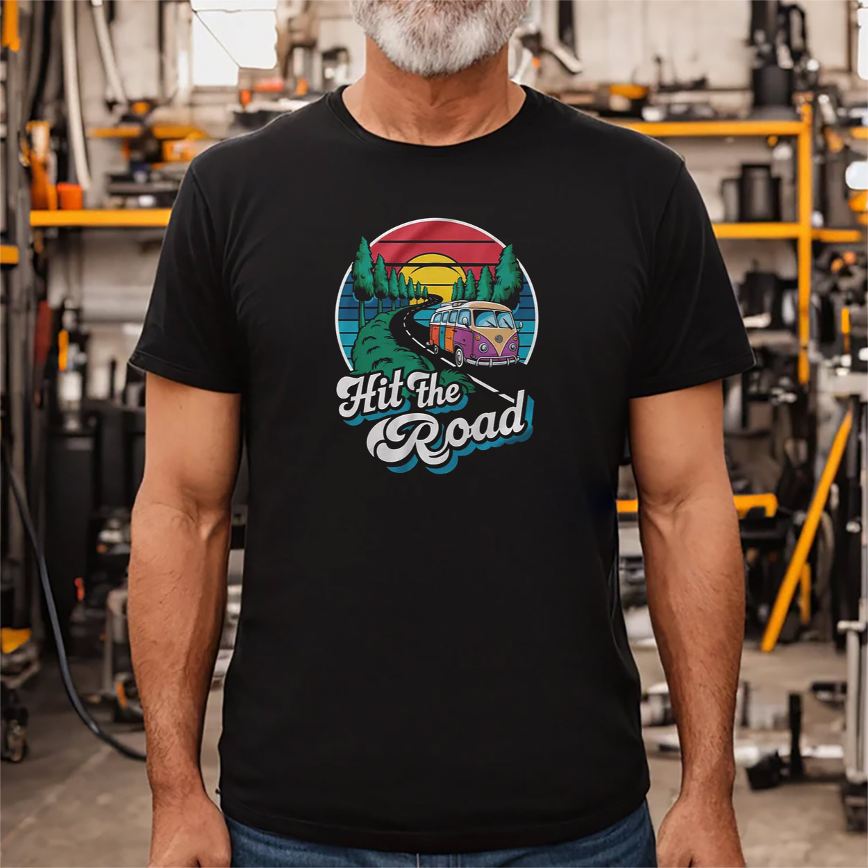 Hit The Road Vintage Summer Getaway T-shirt Hit The Road Vintage Summer Getaway T-shirt
