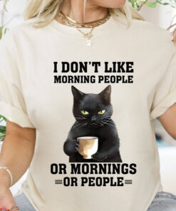 I Don't Like Morning Or Mornings Or People Grumpy Cat Comfort Colors T shirt