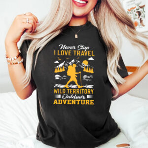 I Love Travel Outdoor Adventure T-shirt I Love Travel Outdoor Adventure T-shirt