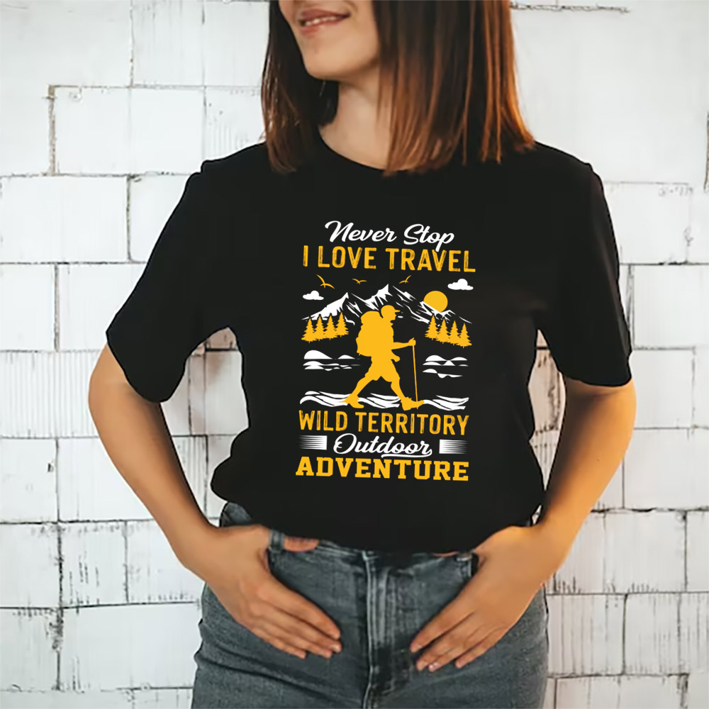 I Love Travel Outdoor Adventure T-shirt I Love Travel Outdoor Adventure T-shirt