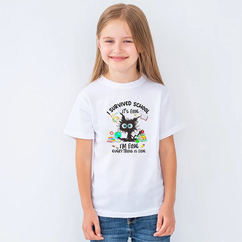 I Survived School It's Fine Summer T-shirt I Survived School It's Fine Summer T-shirt