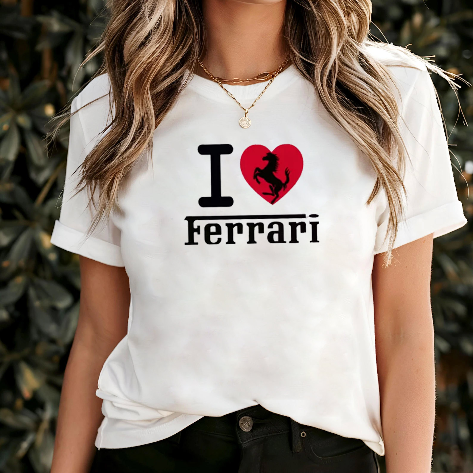 I Love Ferrari Racing Car T-shirt I Love Ferrari Racing Car T-shirt