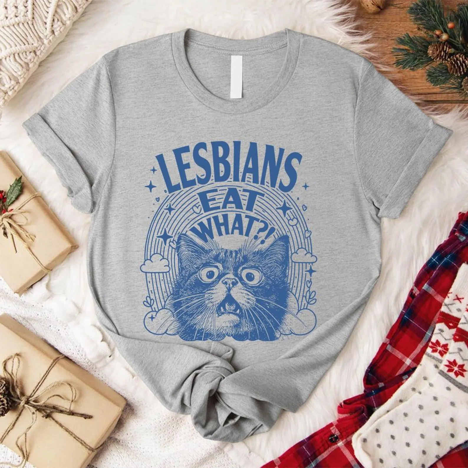 Lesbians Eat What Humor Sarcastic Cat Meme T-shirt Lesbians Eat What Humor Sarcastic Cat Meme T-shirt