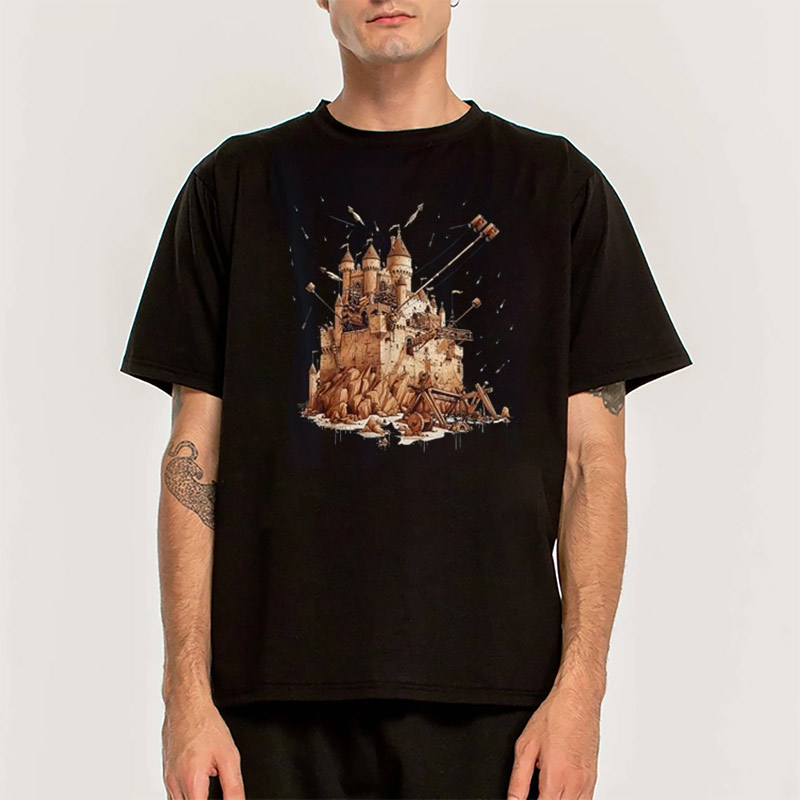Medieval Castle Under Siege Fantasy Shirt Medieval Castle Under Siege Fantasy Shirt