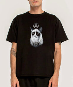 Metal No Grumpy Cat Demonic T shirt 2
