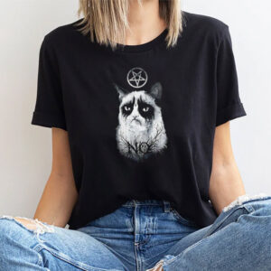 Metal No Grumpy Cat Demonic T shirt 3