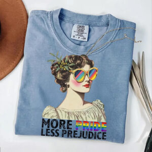 More Pride Less Prejudice Month Of Pride LGBTQ Comfort Colors T-shirt