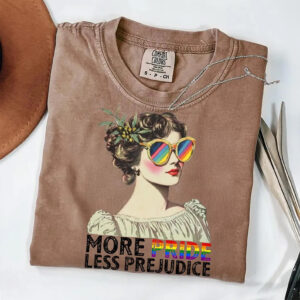 More Pride Less Prejudice month of pride LGBTQ Comfort Colors T shirt 2