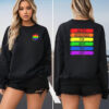 Never Apologize For Who You Are, LGBTQ Pride Month 2-sided T-shirt