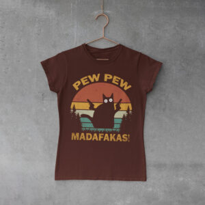 Pew Pew Madafakas Vintage Grumpy Cat Comfort Colors T-shirt