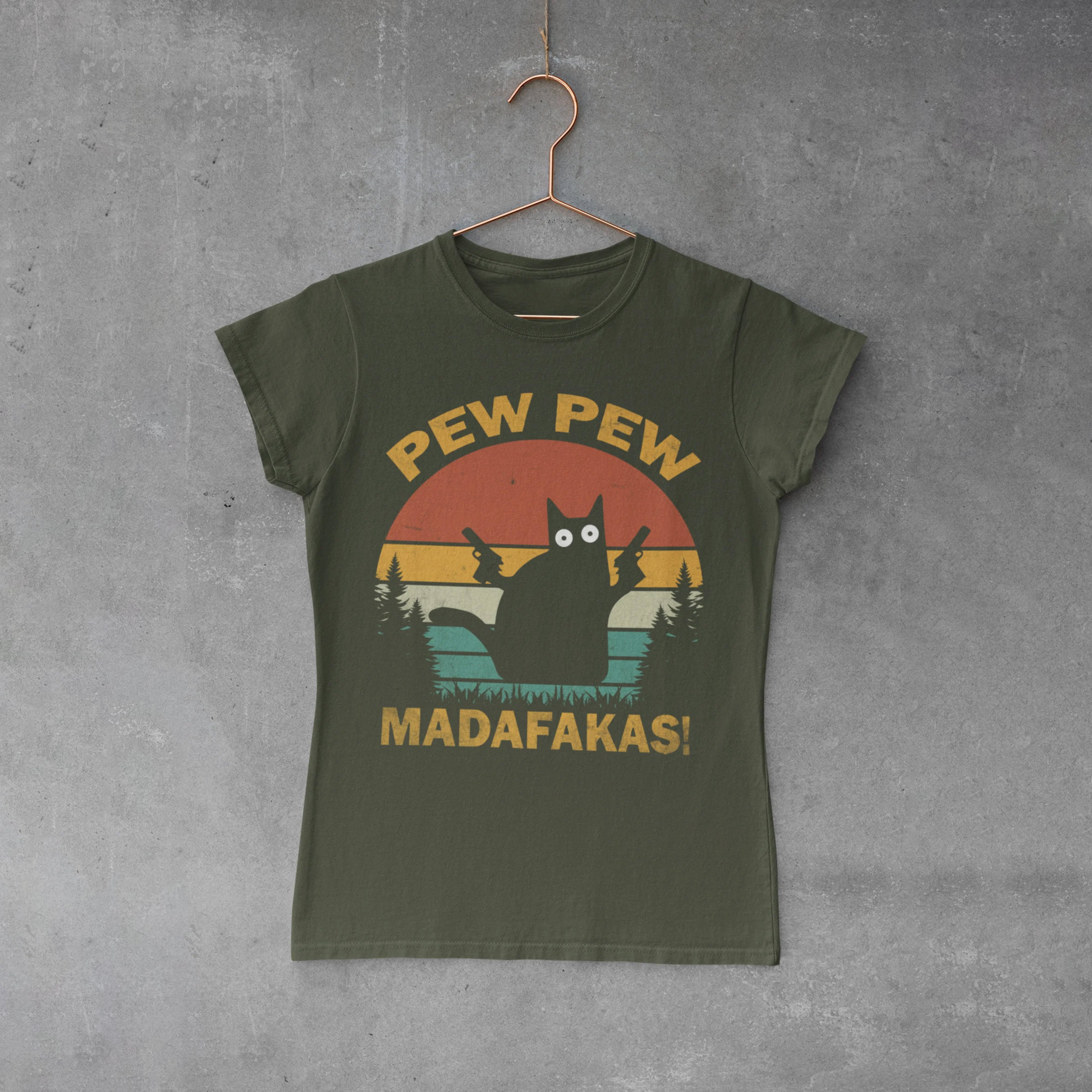 Pew Pew Madafakas Vintage Grumpy Cat Comfort Colors T-shirt Pew Pew Madafakas Vintage Grumpy Cat Comfort Colors T-shirt