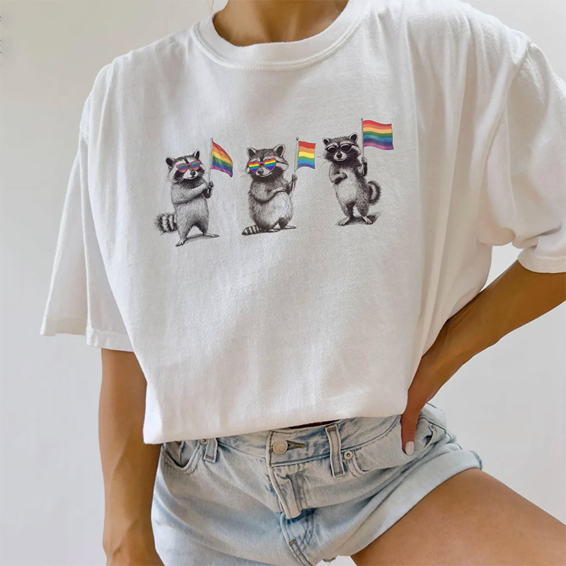 Raccoon Gay Pride LGBTQ T-shirt Raccoon Gay Pride LGBTQ T-shirt