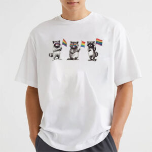 Raccoon Gay Pride LGBTQ T-shirt Raccoon Gay Pride LGBTQ T-shirt