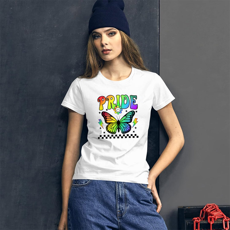 Rainbow Butterfly Pride Month 2025 LGBT T-shirt Rainbow Butterfly Pride Month 2025 LGBT T-shirt