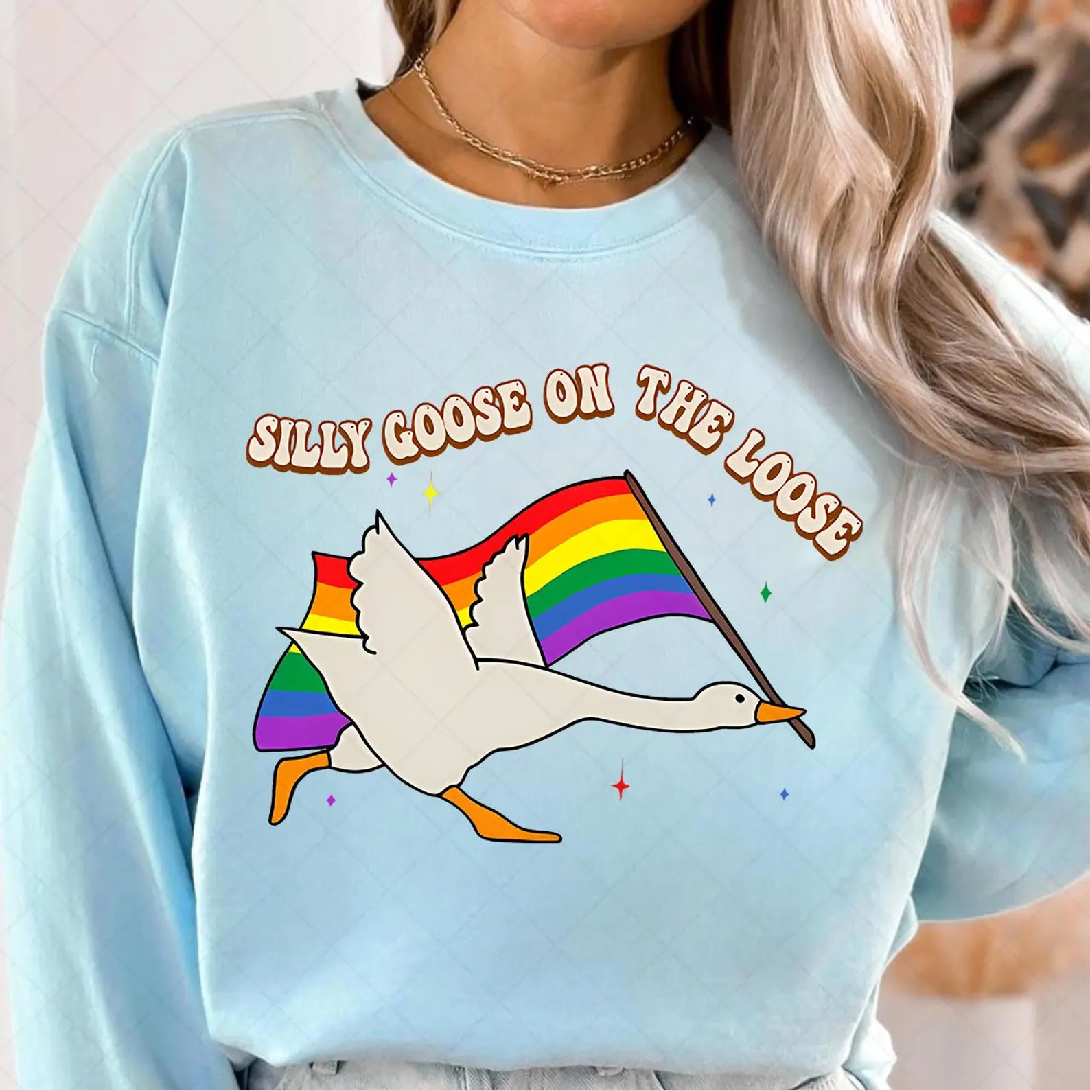 Silly Goose On The Loose LGBTQ Comfort Colors T-shirt Silly Goose On The Loose LGBTQ Comfort Colors T-shirt
