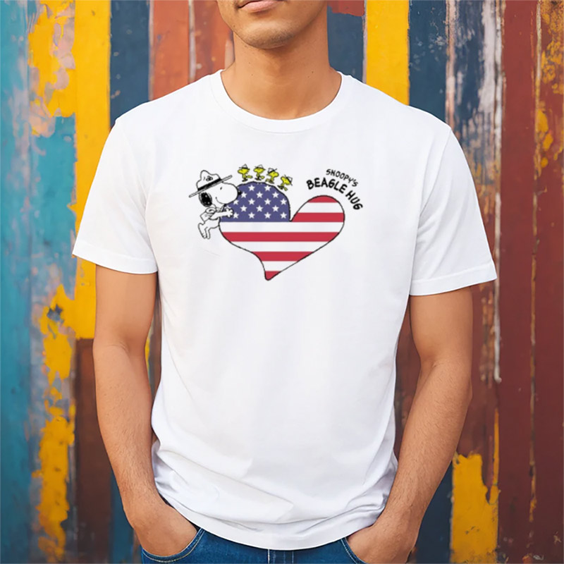 Snoopy Beagle Huf Heart American Shirt Snoopy Beagle Huf Heart American Shirt