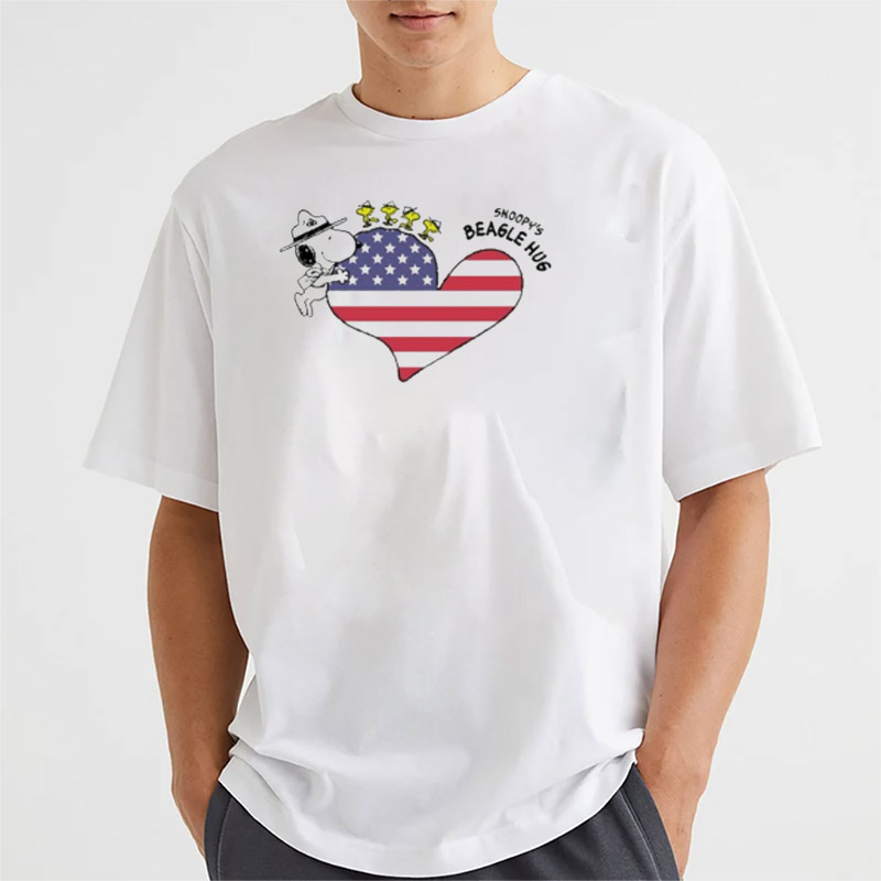 Snoopy Beagle Huf Heart American Shirt Snoopy Beagle Huf Heart American Shirt