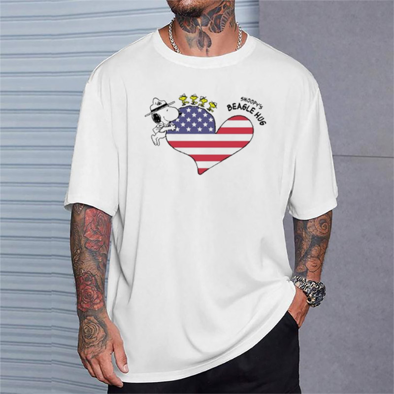 Snoopy Beagle Huf Heart American Shirt Snoopy Beagle Huf Heart American Shirt