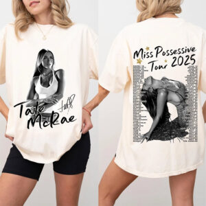 Tate McRae 2025 Concert 2-sided Shirt Tate McRae 2025 Concert 2-sided Shirt