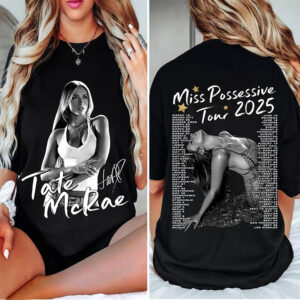 Tate McRae Tour 2025 2 sided Shirt 1
