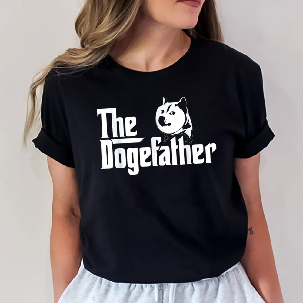 The Dogefather Dogecoin Shiba Funny Tee The Dogefather Dogecoin Shiba Funny Tee