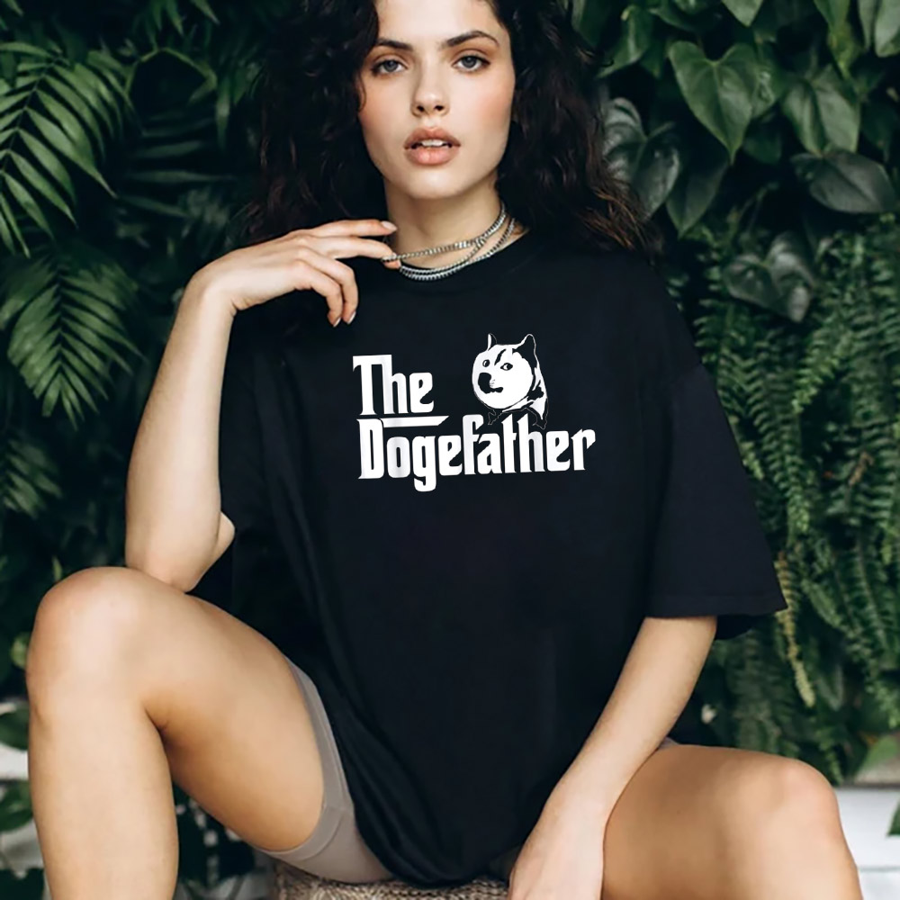 The Dogefather Dogecoin Shiba Funny Tee The Dogefather Dogecoin Shiba Funny Tee