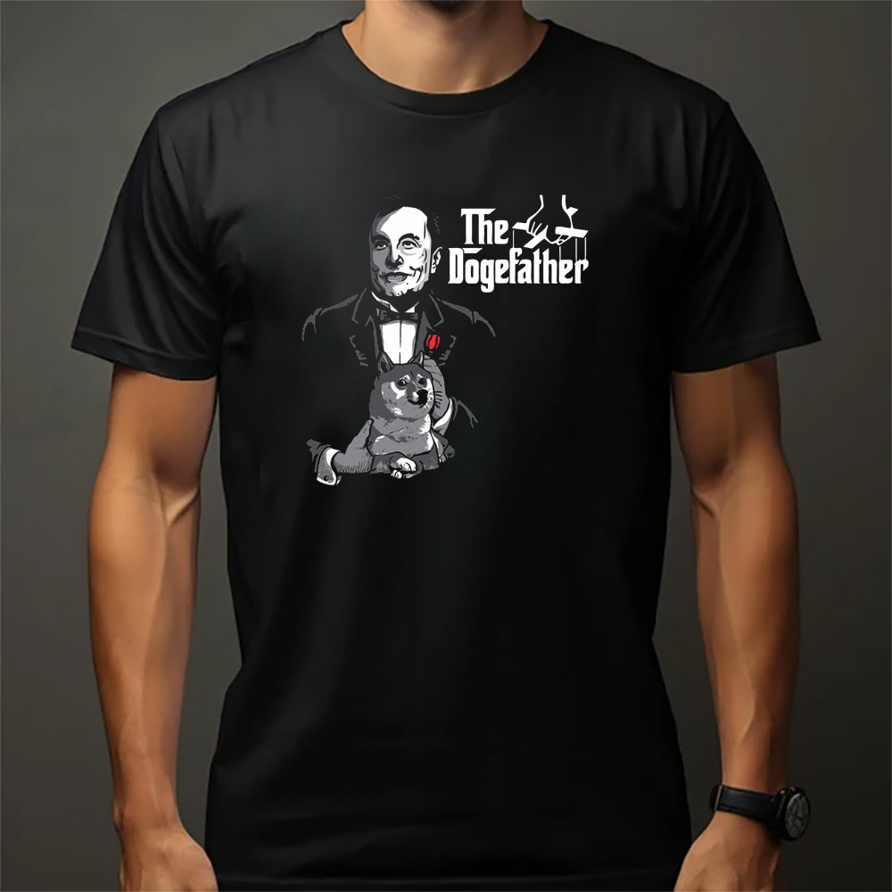 The Dogefather Funny Elon Musk And Inu Shiba T-shirt The Dogefather Funny Elon Musk And Inu Shiba T-shirt