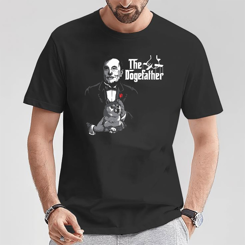 The Dogefather Funny Elon Musk And Inu Shiba T-shirt The Dogefather Funny Elon Musk And Inu Shiba T-shirt