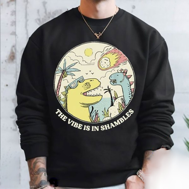 The Vibe Is In Shambles Big Bang Dinosaur Funny T-shirt The Vibe Is In Shambles Big Bang Dinosaur Funny T-shirt