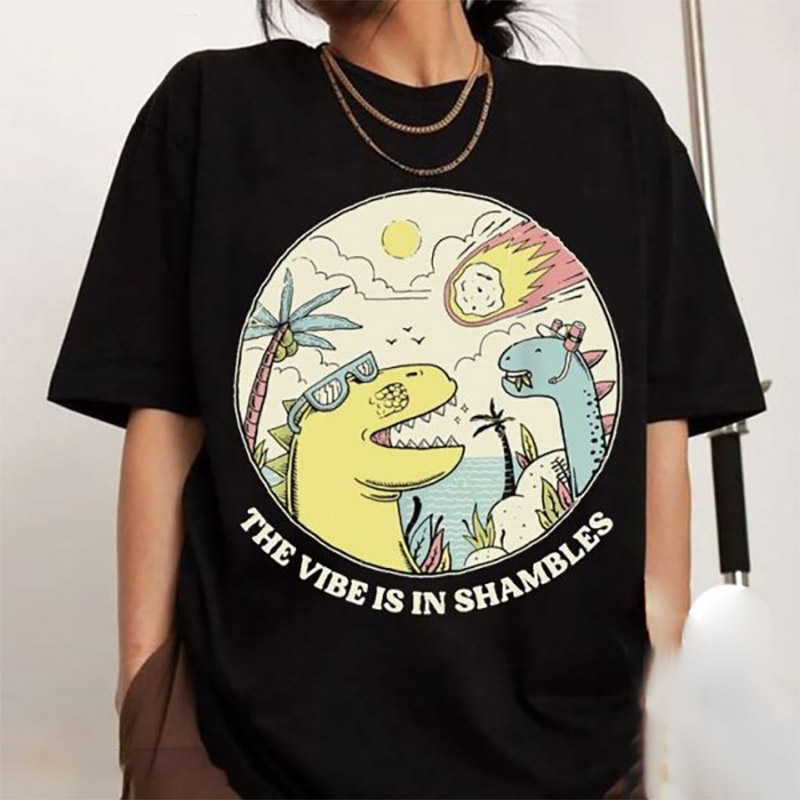 The Vibe Is In Shambles Big Bang Dinosaur Funny T-shirt The Vibe Is In Shambles Big Bang Dinosaur Funny T-shirt